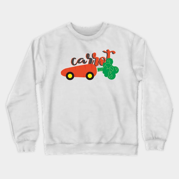 Carrot Funny Crewneck Sweatshirt by radeckari25